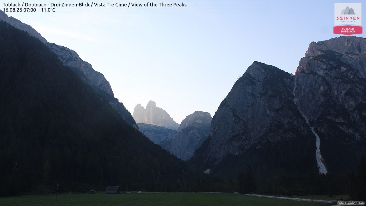 Archived image Webcam Toblach (Pustertal valley)