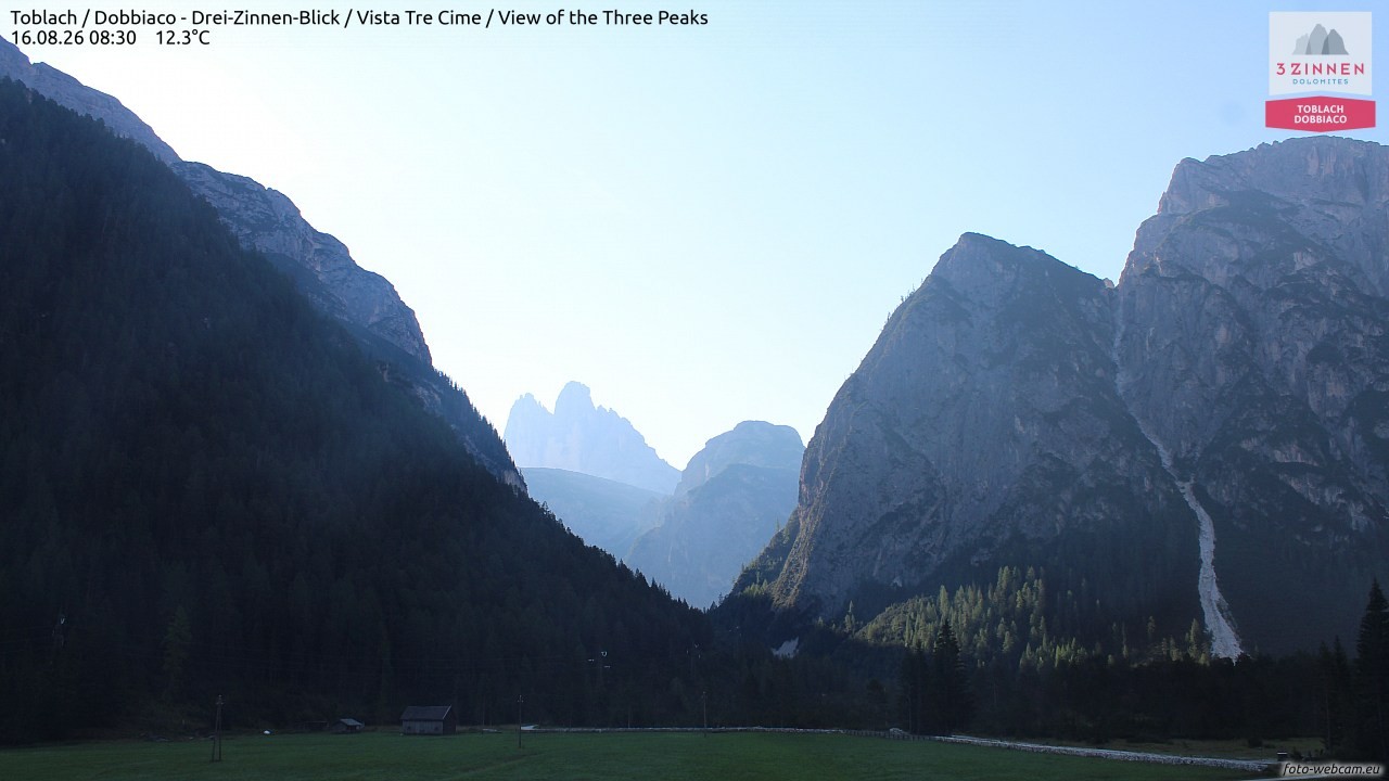 Archived image Webcam Toblach (Pustertal valley)
