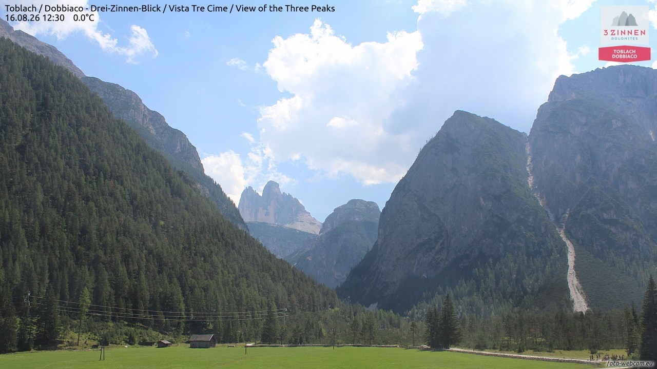 Archived image Webcam Toblach (Pustertal valley)