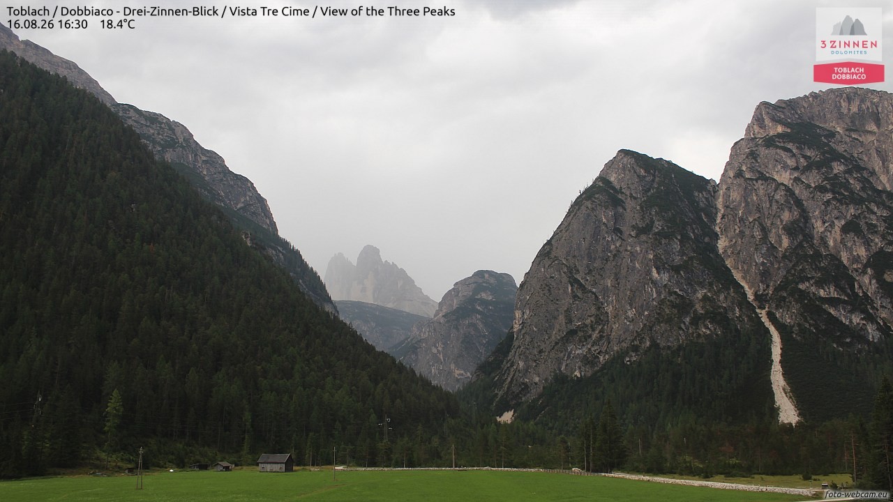 Archived image Webcam Toblach (Pustertal valley)
