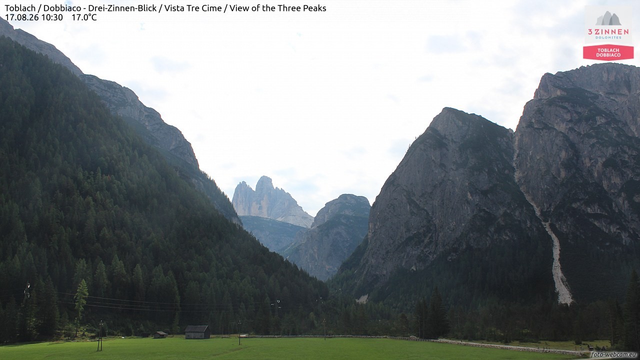 Archiv Foto Webcam Toblach (Drei Zinnen)