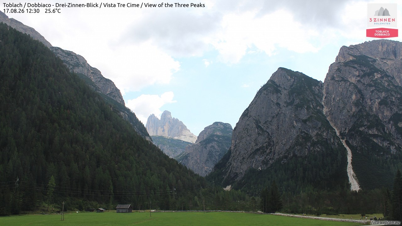 Archiv Foto Webcam Toblach (Drei Zinnen)