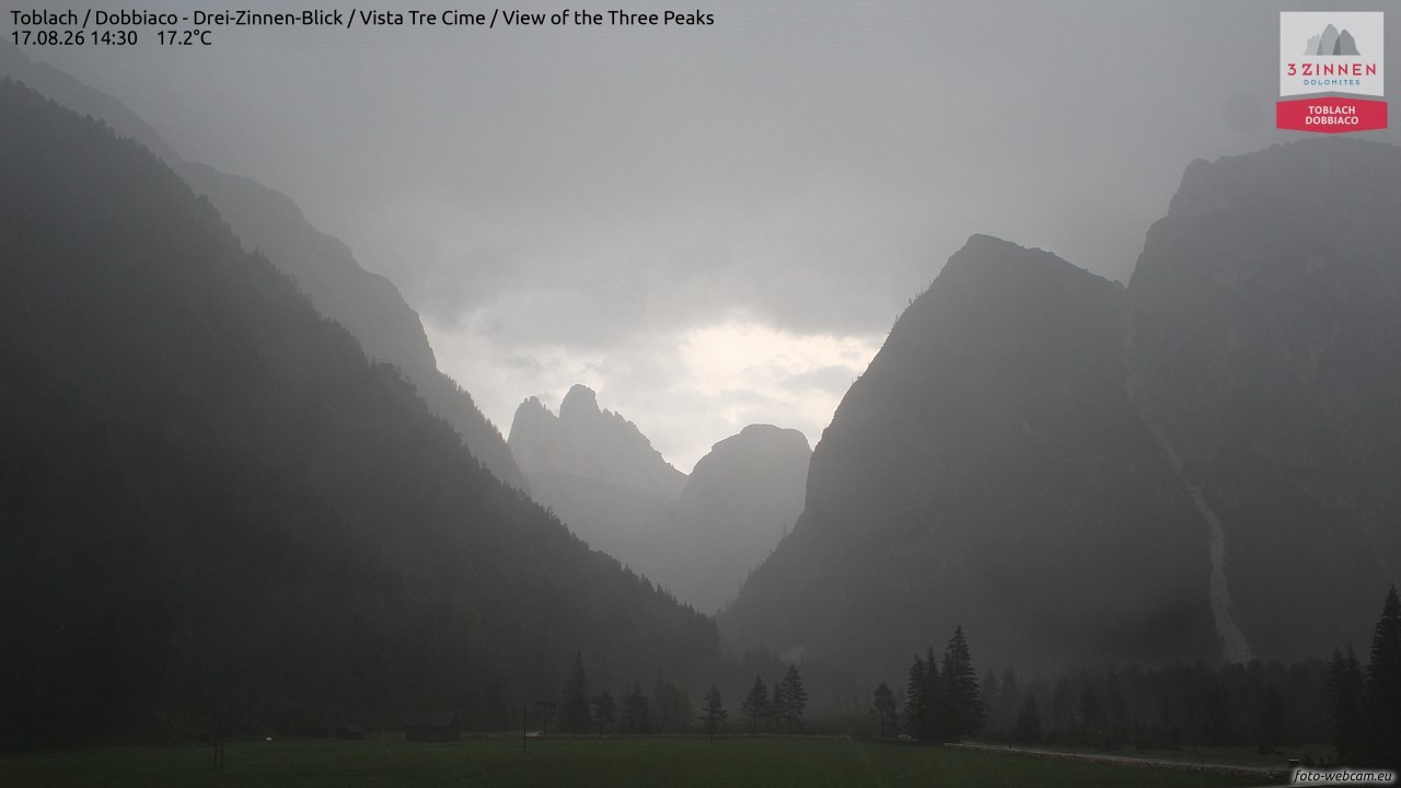 Archiv Foto Webcam Toblach (Drei Zinnen)