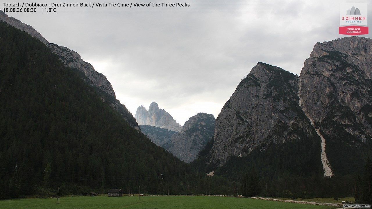 Archiv Foto Webcam Toblach (Drei Zinnen)
