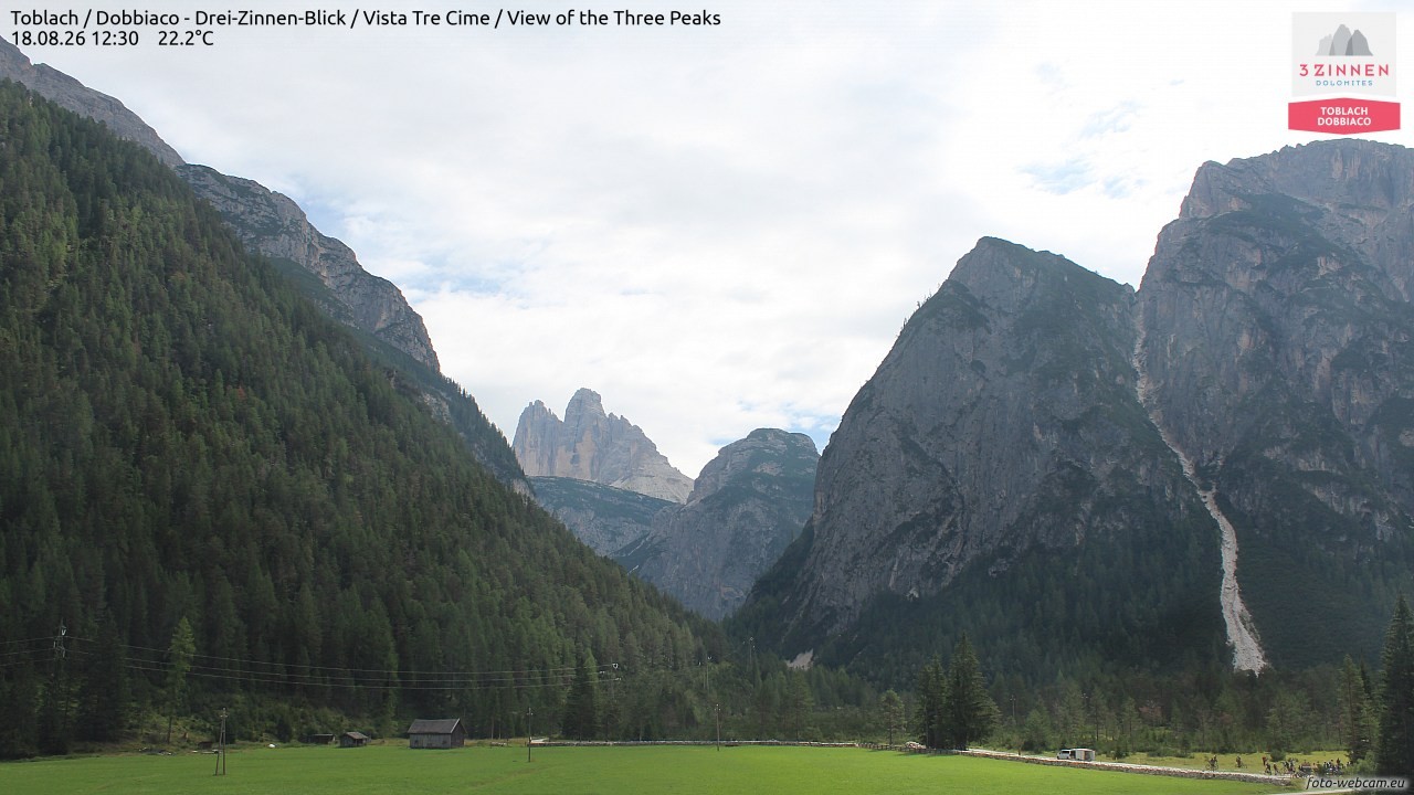 Archiv Foto Webcam Toblach (Drei Zinnen)