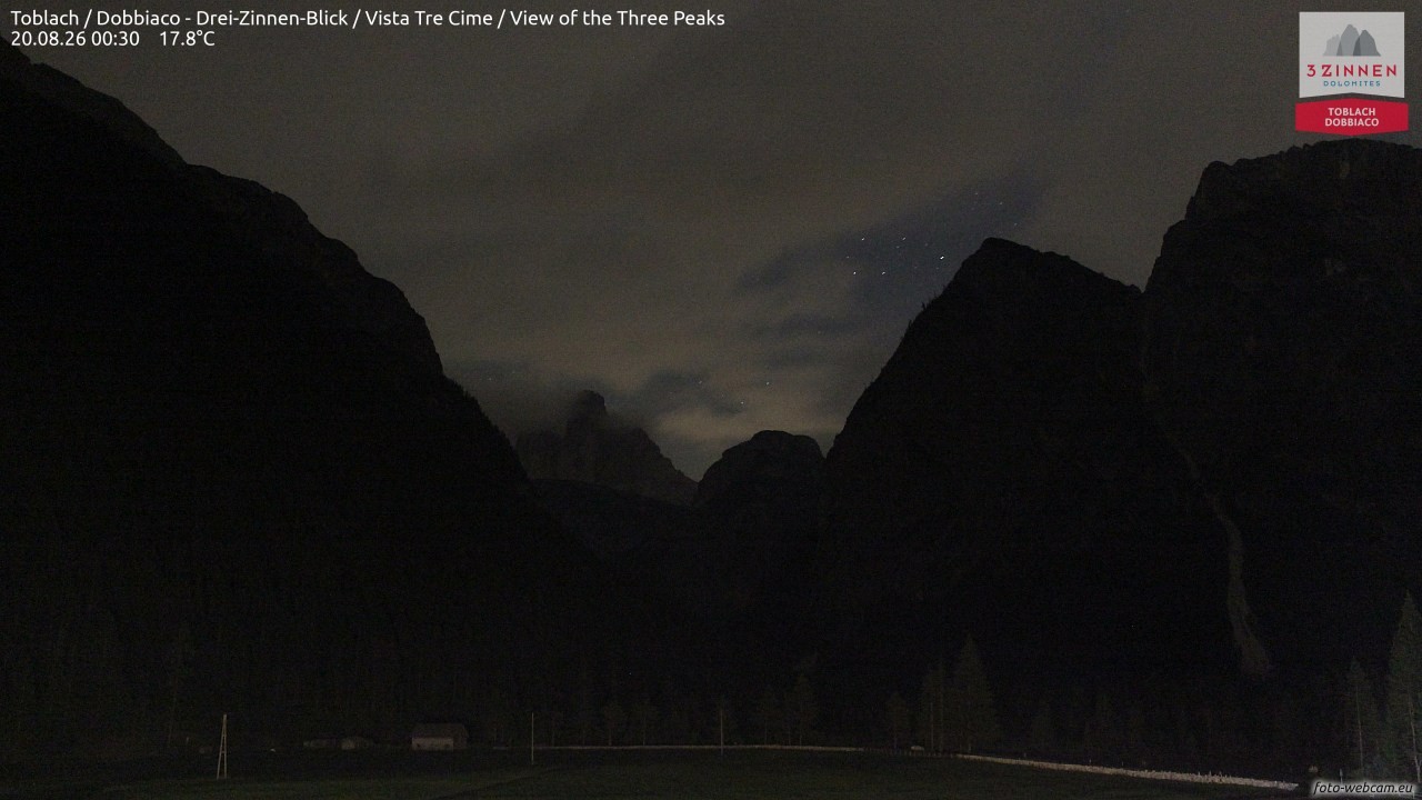 Archived image Webcam Toblach (Pustertal valley)