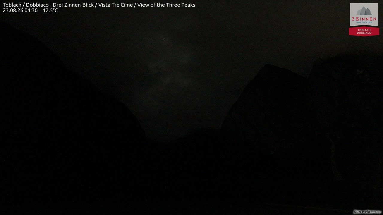 Archiv Foto Webcam Toblach (Drei Zinnen)