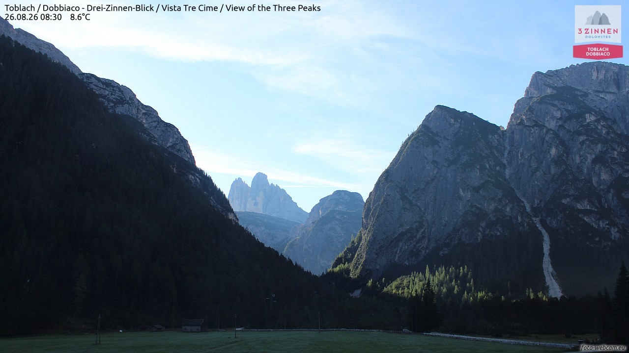 Archiv Foto Webcam Toblach (Drei Zinnen)