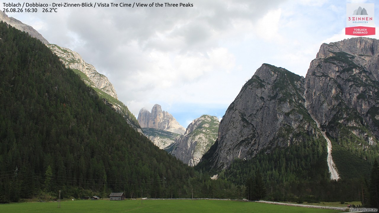Archiv Foto Webcam Toblach (Drei Zinnen)