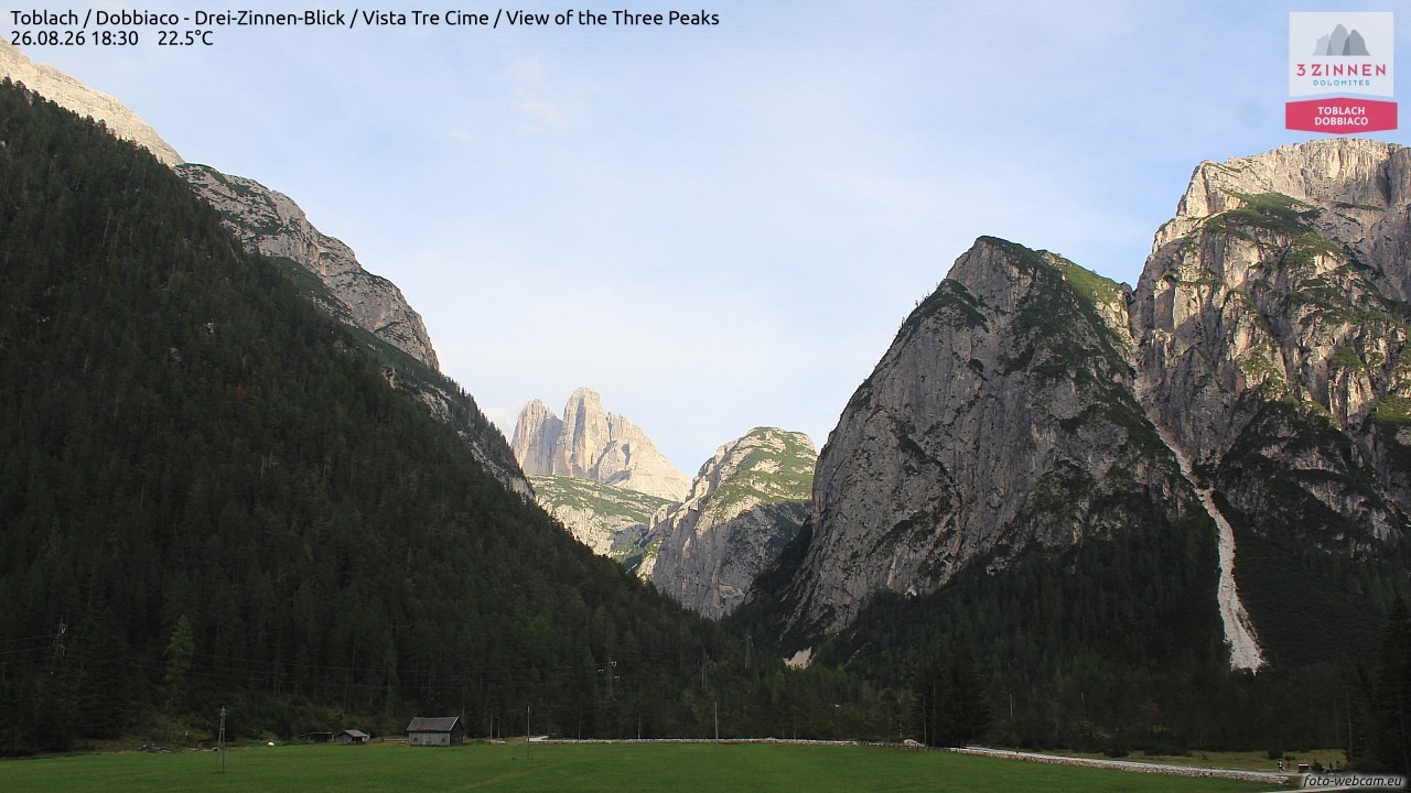 Archiv Foto Webcam Toblach (Drei Zinnen)