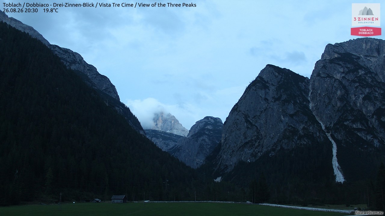Archiv Foto Webcam Toblach (Drei Zinnen)