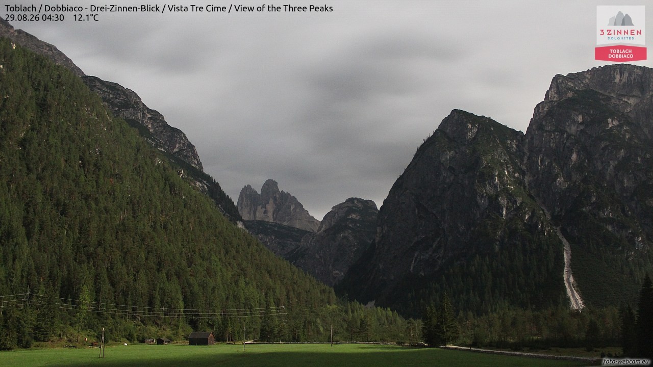Archived image Webcam Toblach (Pustertal valley)