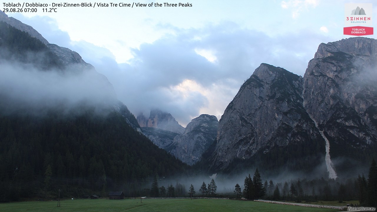 Archived image Webcam Toblach (Pustertal valley)