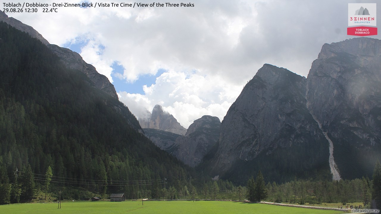 Archived image Webcam Toblach (Pustertal valley)