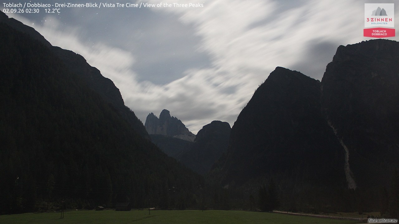 Archiv Foto Webcam Toblach (Drei Zinnen)