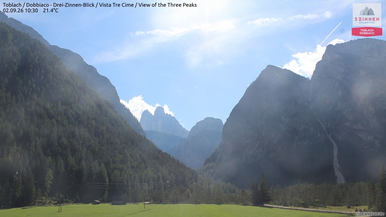 Archiv Foto Webcam Toblach (Drei Zinnen)