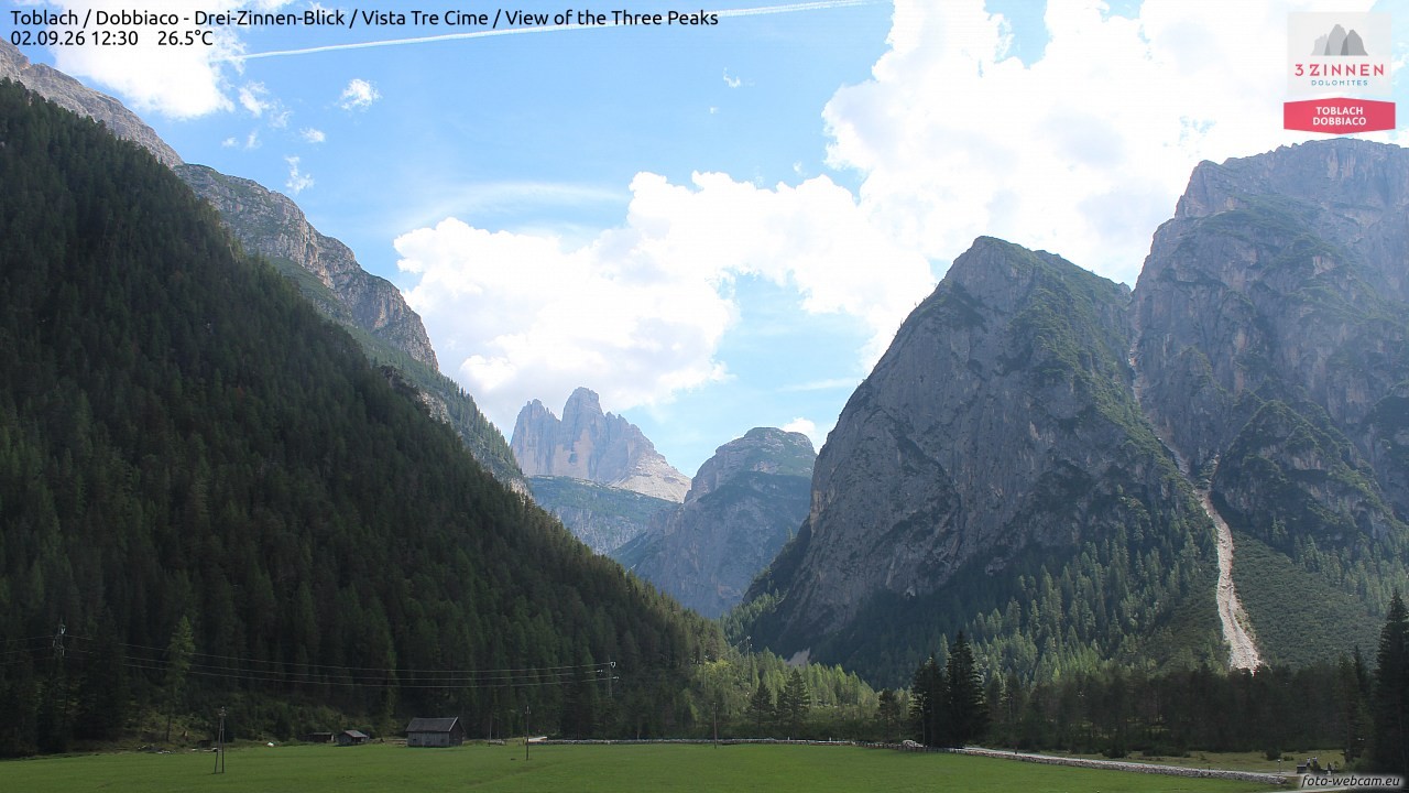 Archiv Foto Webcam Toblach (Drei Zinnen)