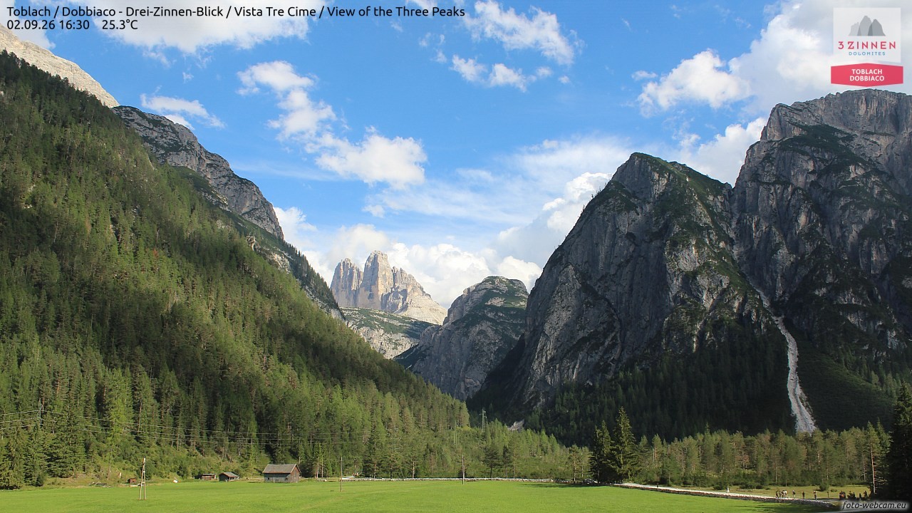 Archived image Webcam Toblach (Pustertal valley)