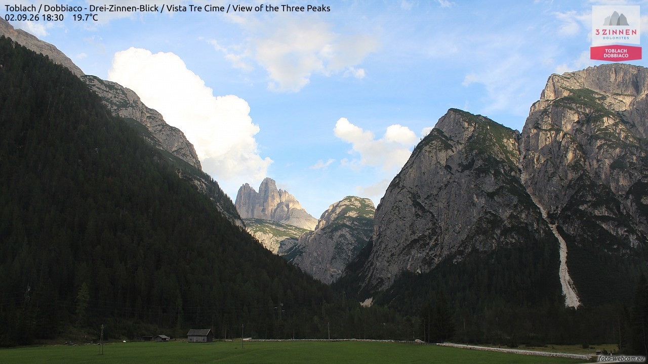Archived image Webcam Toblach (Pustertal valley)
