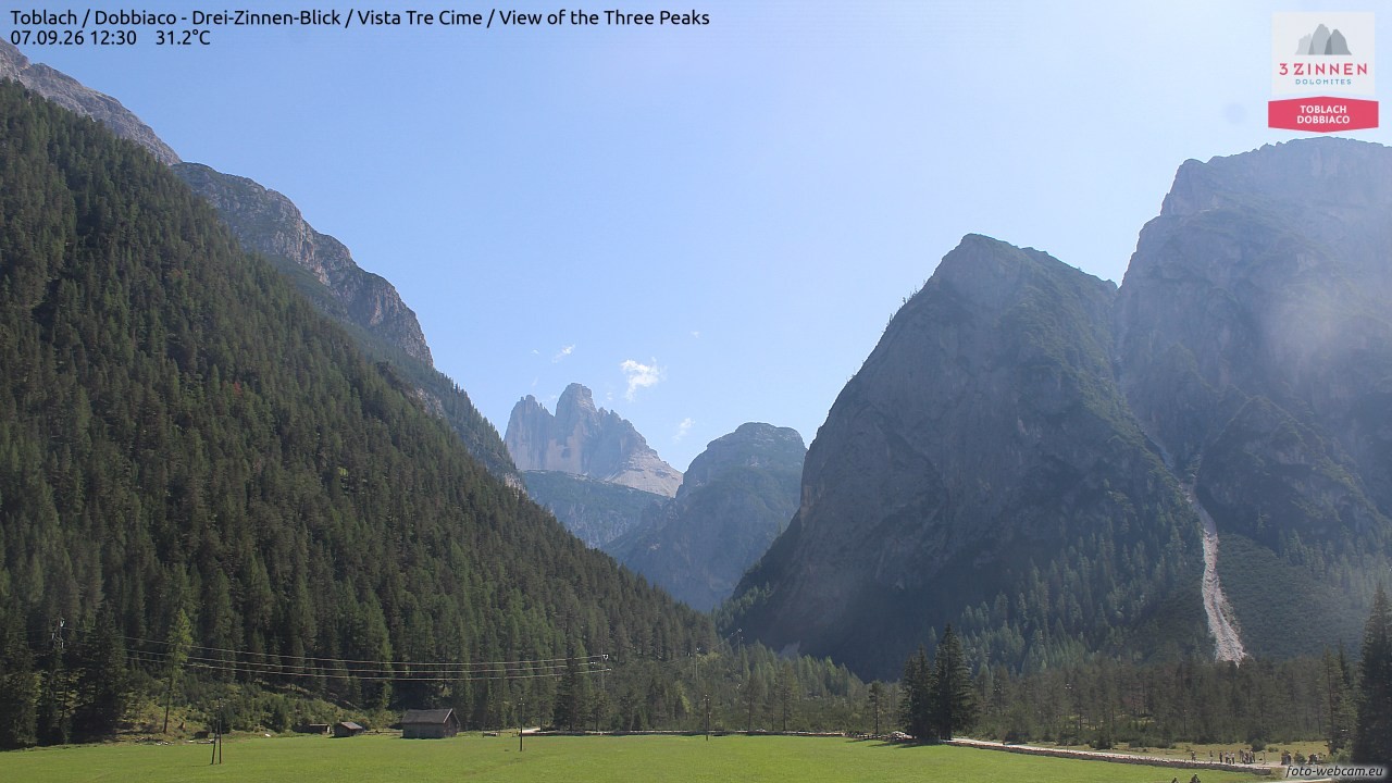 Archiv Foto Webcam Toblach (Drei Zinnen)