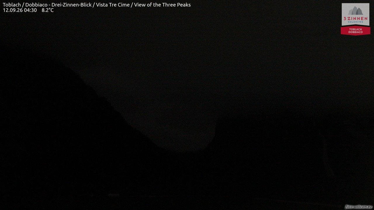 Archiv Foto Webcam Toblach (Drei Zinnen)