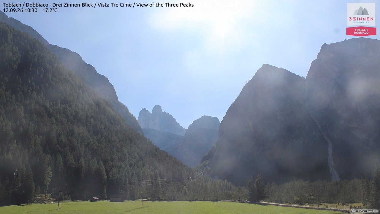 Archiv Foto Webcam Toblach (Drei Zinnen)