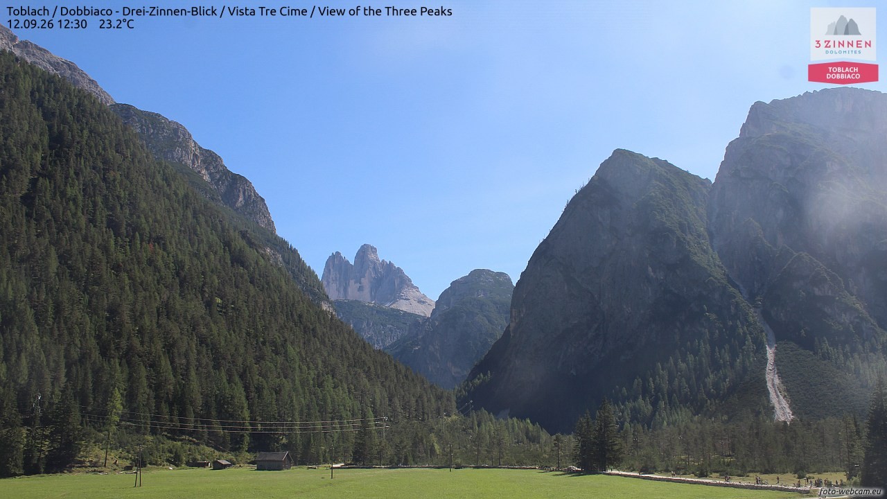 Archiv Foto Webcam Toblach (Drei Zinnen)