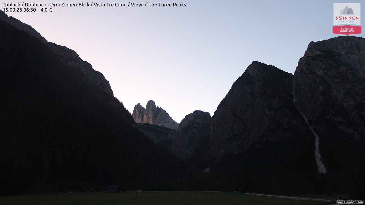 Archived image Webcam Toblach (Pustertal valley)