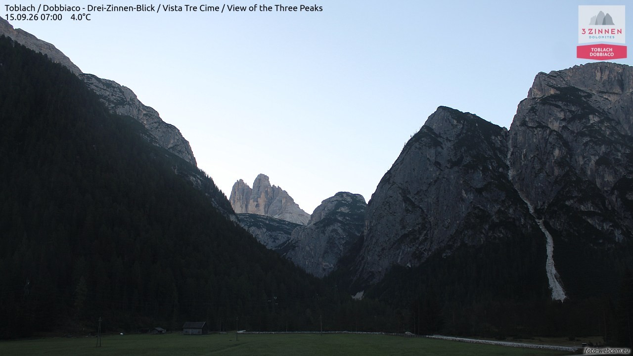 Archived image Webcam Toblach (Pustertal valley)