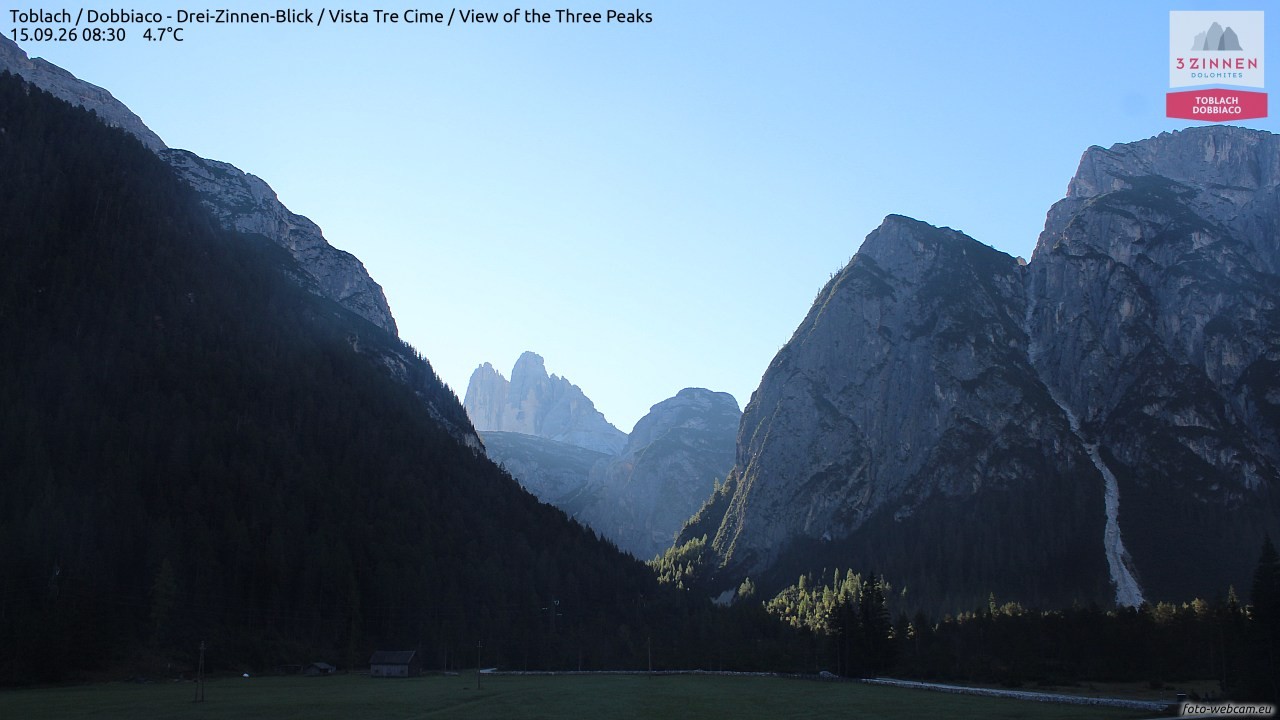 Archived image Webcam Toblach (Pustertal valley)