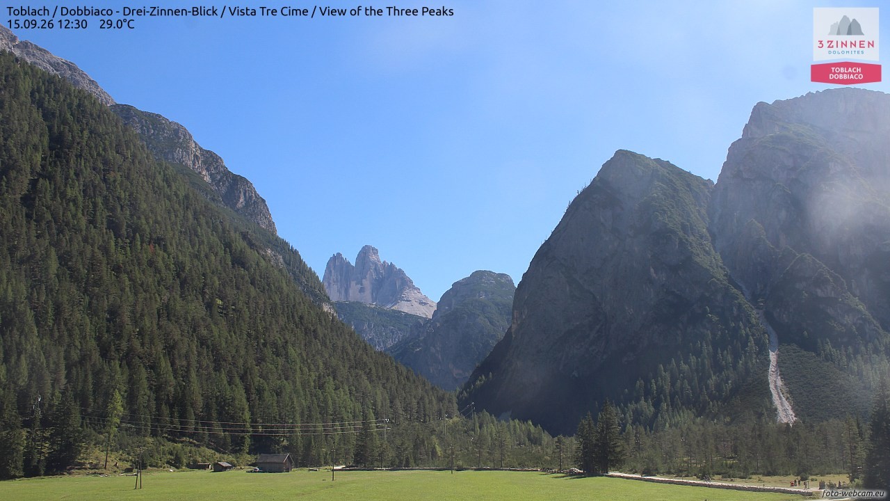 Archived image Webcam Toblach (Pustertal valley)