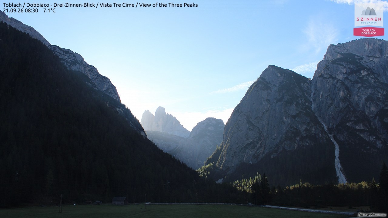 Archiv Foto Webcam Toblach (Drei Zinnen)
