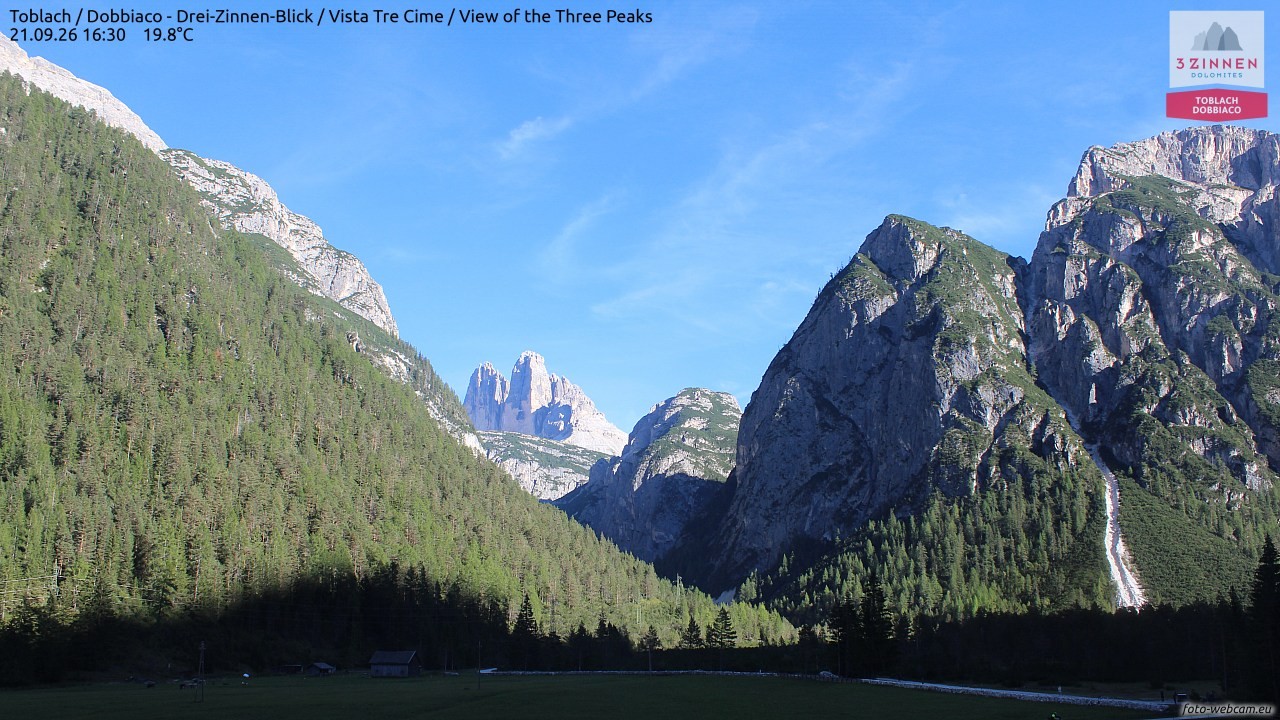 Archiv Foto Webcam Toblach (Drei Zinnen)
