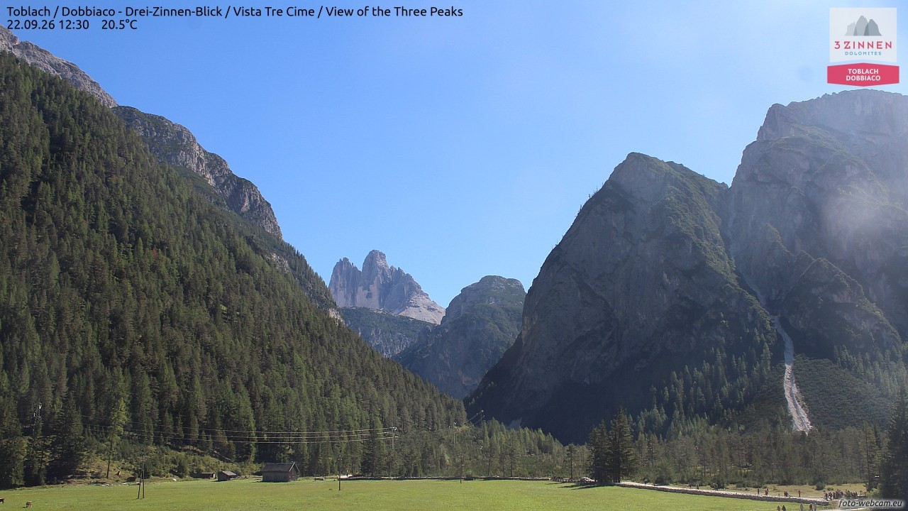 Archiv Foto Webcam Toblach (Drei Zinnen)