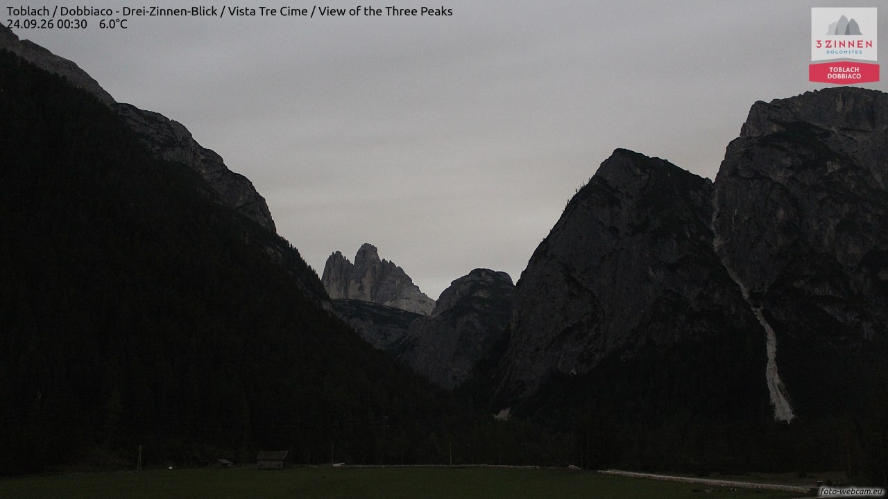 Archiv Foto Webcam Toblach (Drei Zinnen)
