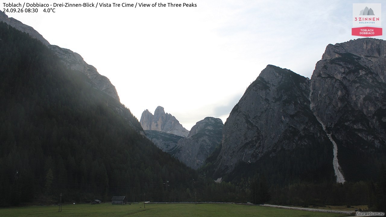 Archiv Foto Webcam Toblach (Drei Zinnen)
