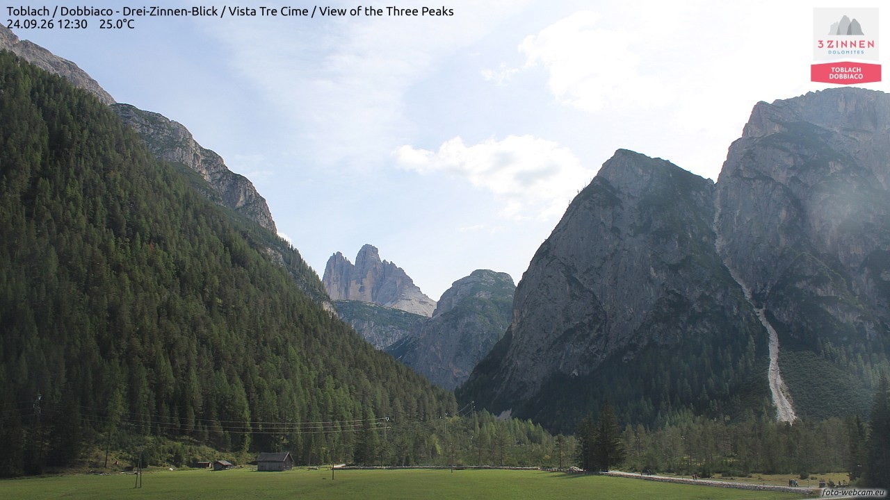 Archiv Foto Webcam Toblach (Drei Zinnen)