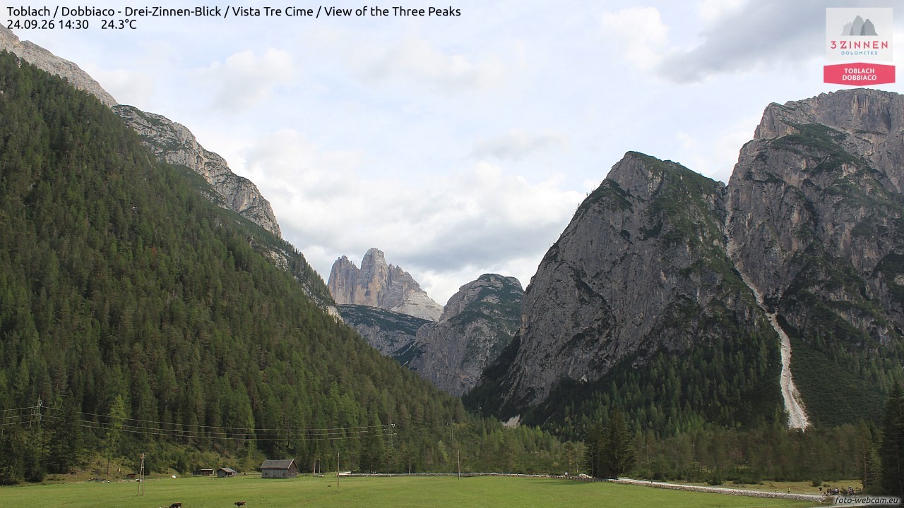 Archiv Foto Webcam Toblach (Drei Zinnen)