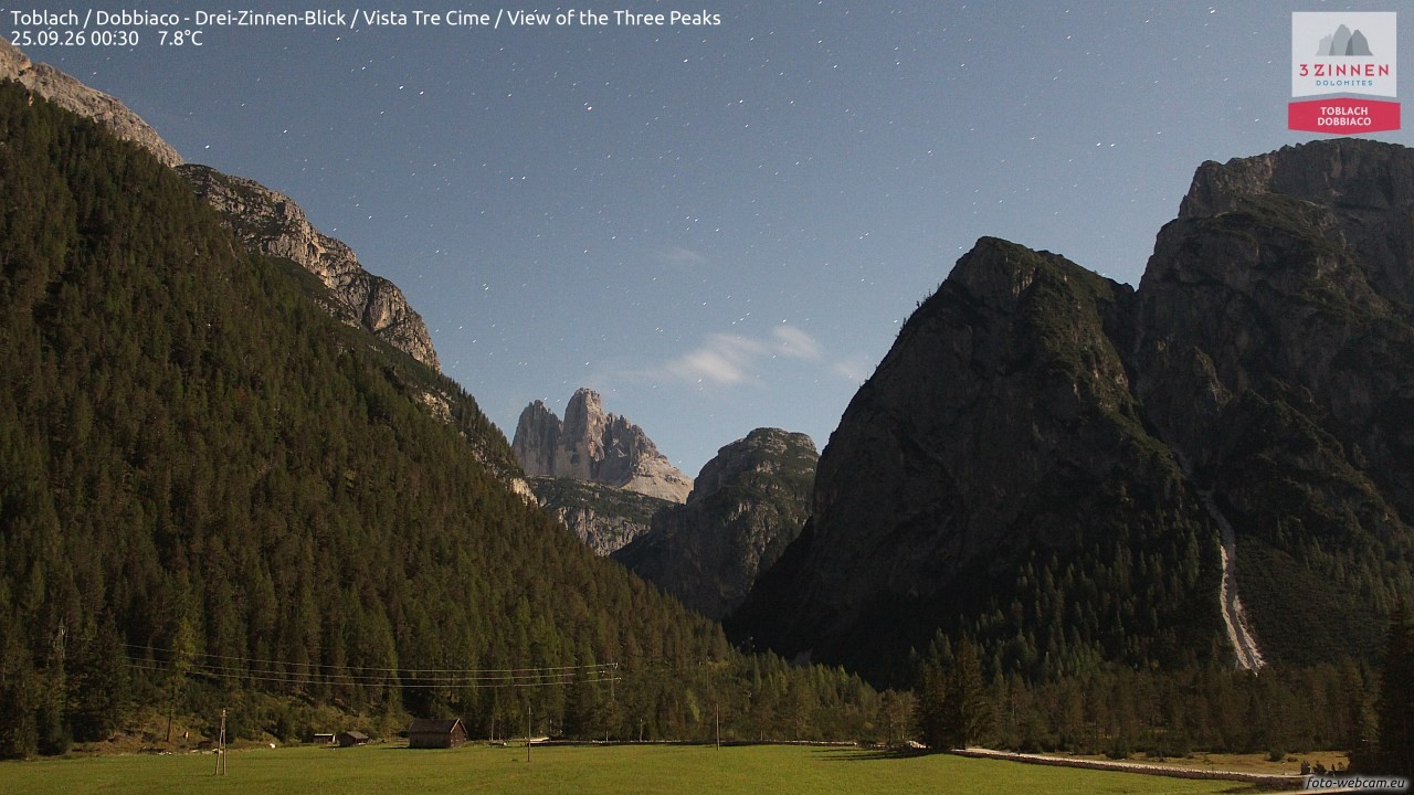 Archived image Webcam Toblach (Pustertal valley)