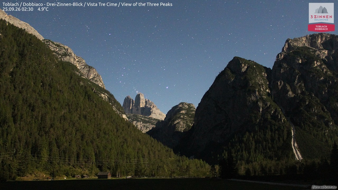 Archived image Webcam Toblach (Pustertal valley)