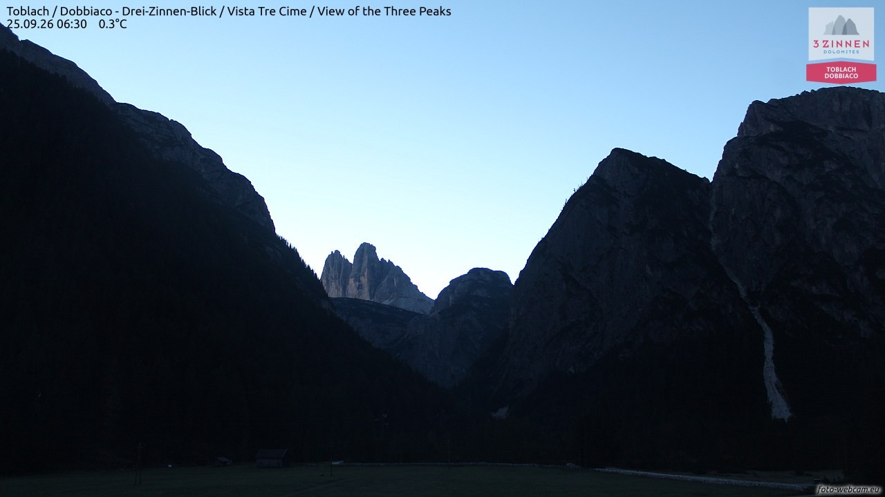 Archived image Webcam Toblach (Pustertal valley)