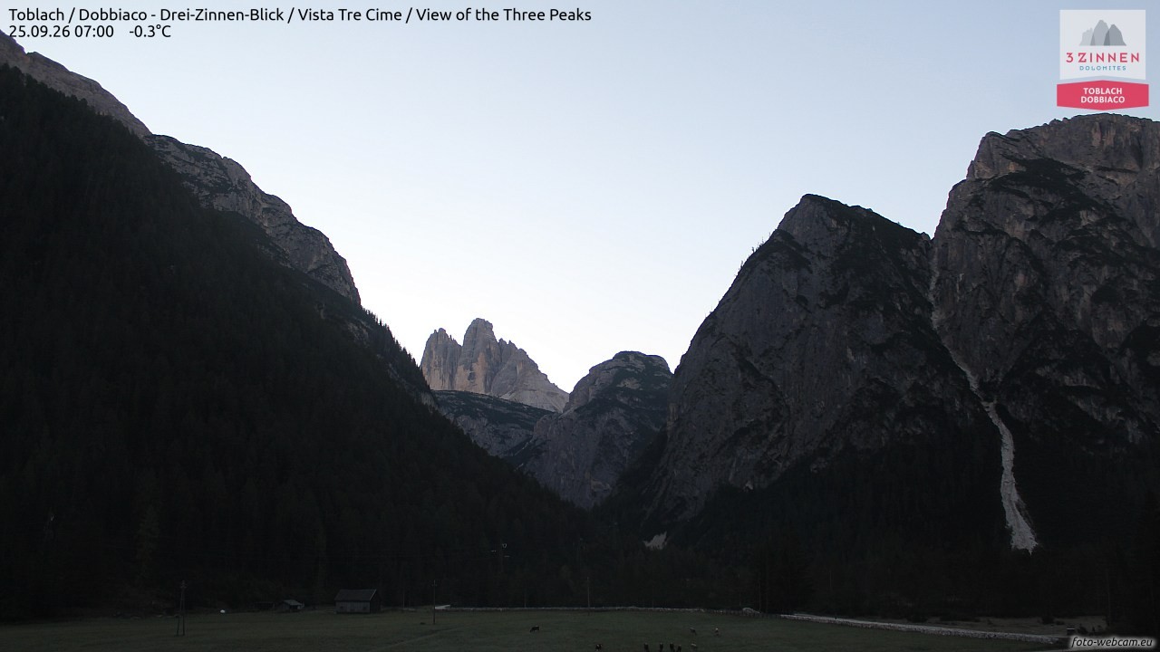 Archived image Webcam Toblach (Pustertal valley)