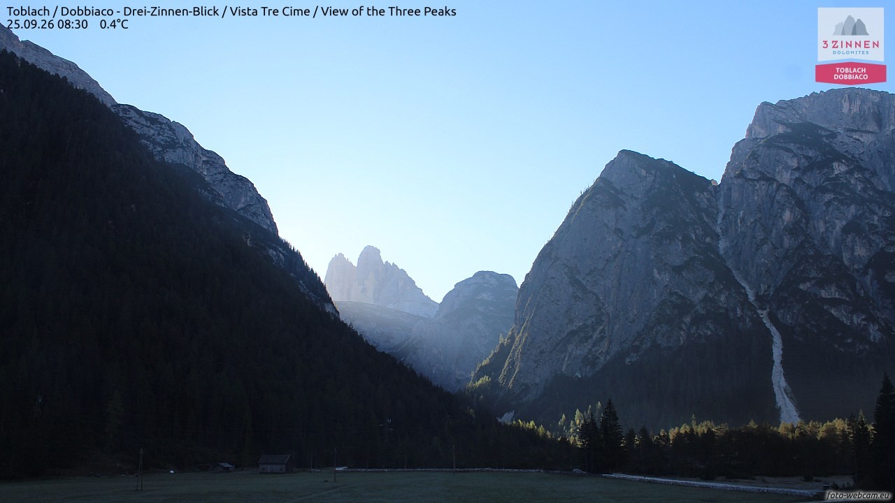 Archived image Webcam Toblach (Pustertal valley)