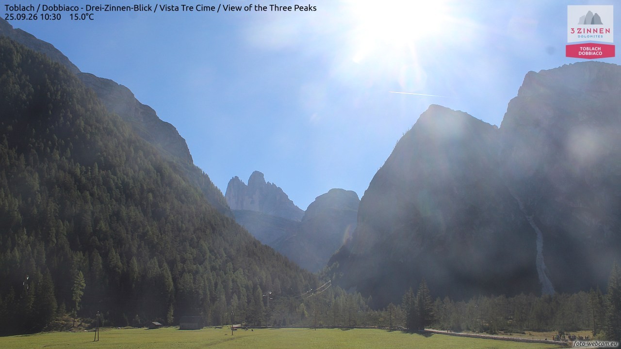 Archived image Webcam Toblach (Pustertal valley)