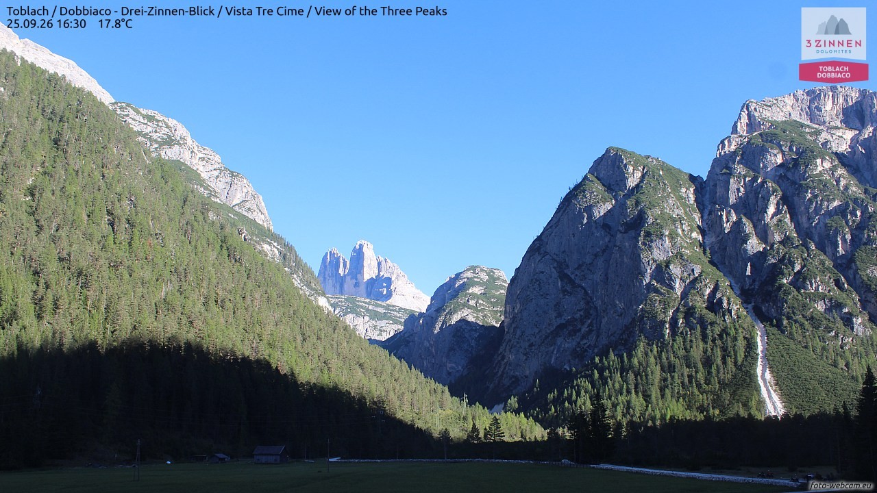 Archived image Webcam Toblach (Pustertal valley)