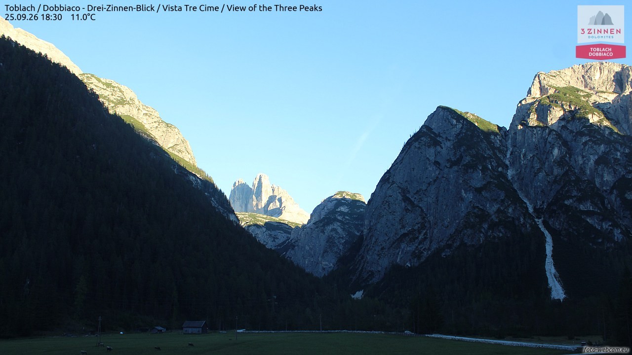 Archived image Webcam Toblach (Pustertal valley)