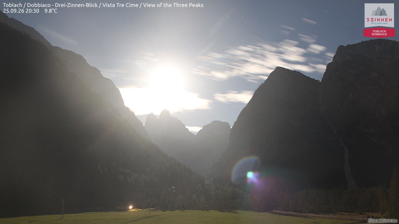 Archived image Webcam Toblach (Pustertal valley)