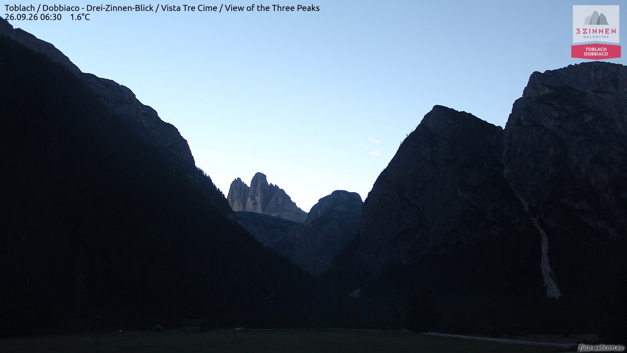 Archived image Webcam Toblach (Pustertal valley)