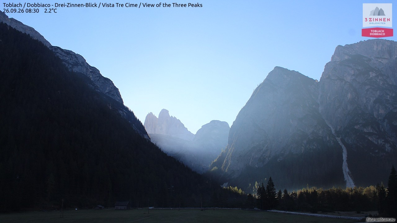Archived image Webcam Toblach (Pustertal valley)