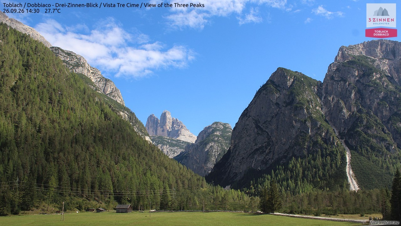 Archived image Webcam Toblach (Pustertal valley)